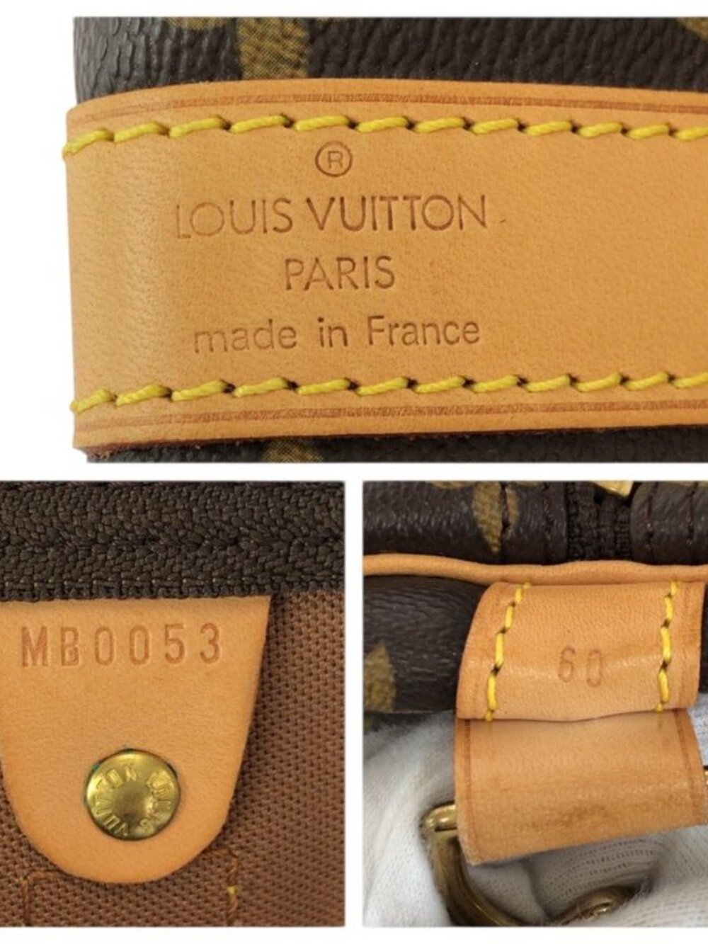 Louis Vuitton Monogram Keepall Bandouliere 60 2-Way Brown Gold Boston Bag - Picture 4 of 9